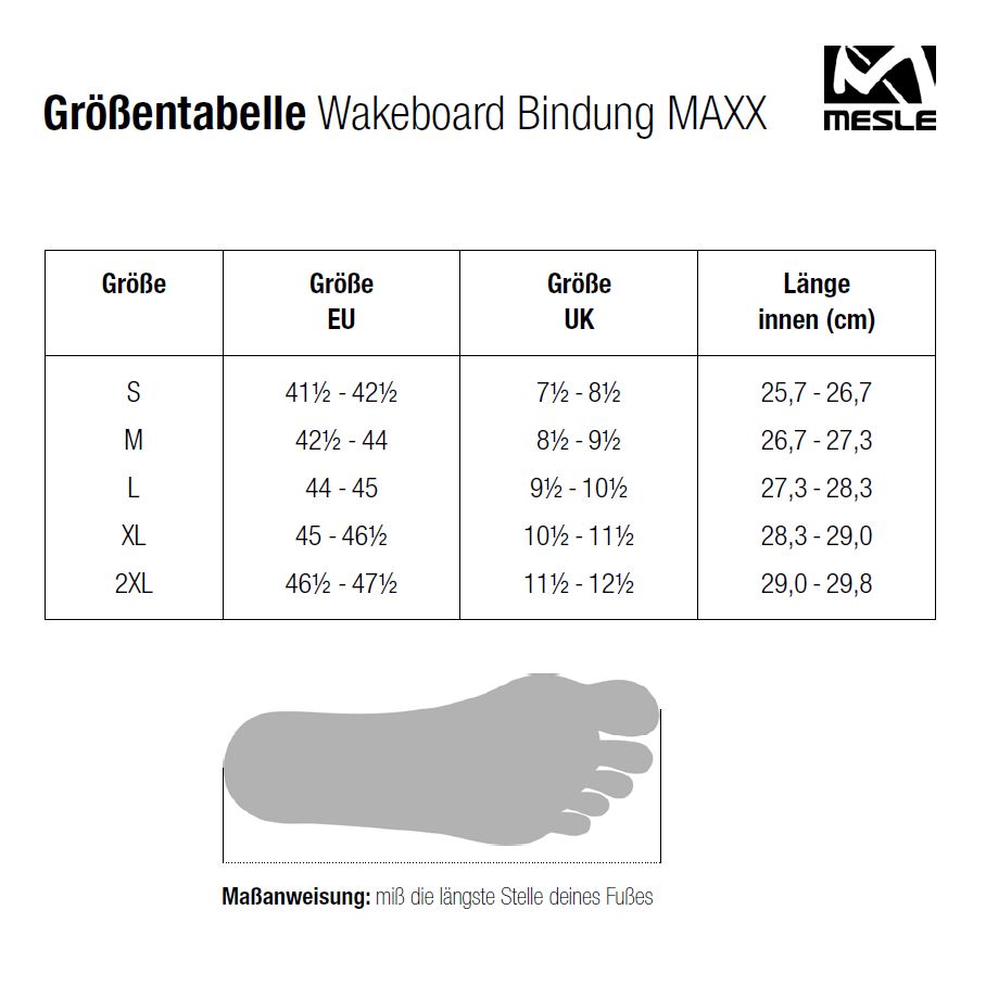Mesle Wakeboard Bindung Maxx