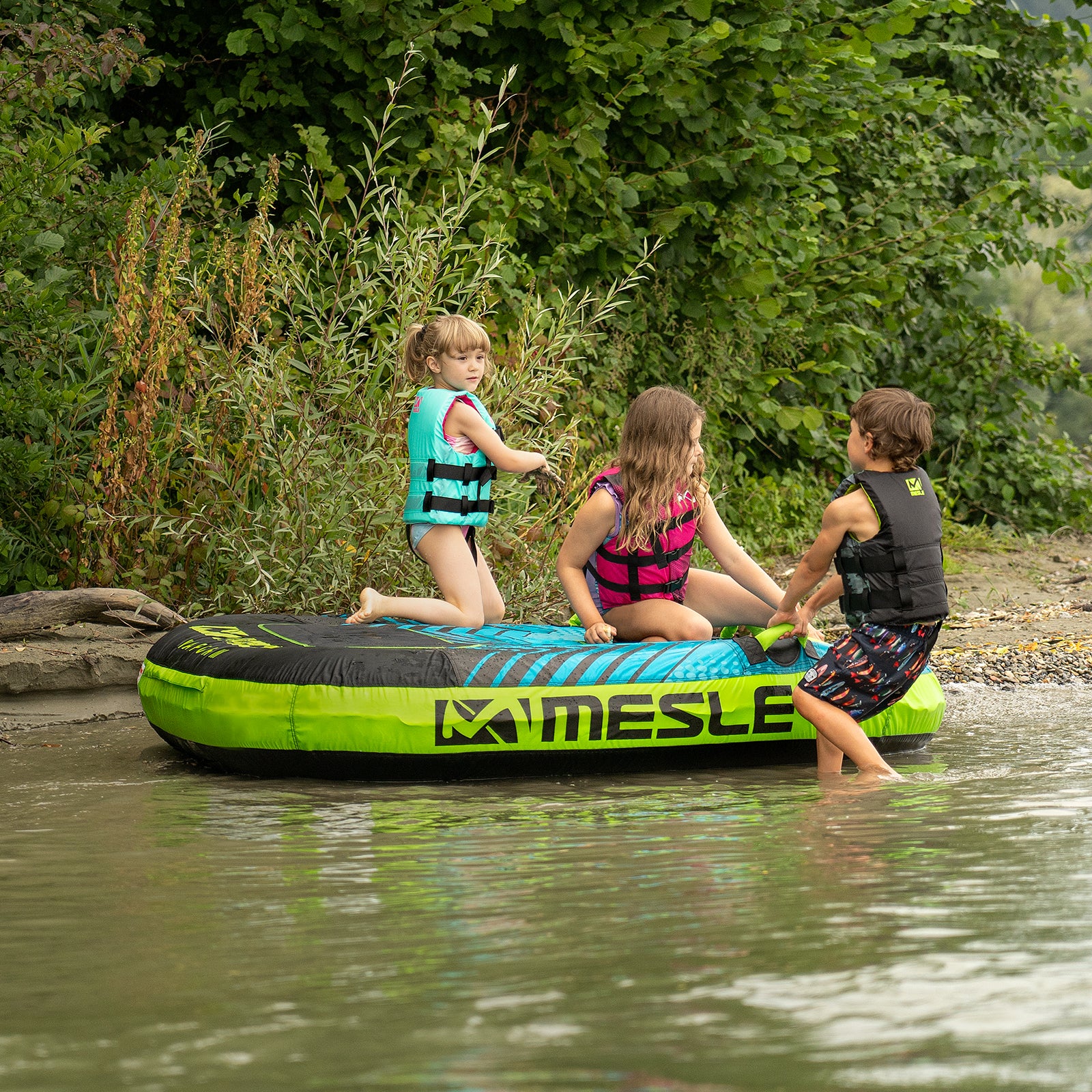 Mesle Schwimmweste Kinder H210 Junior 25 - 40 kg mit Schrittgurt | Grau