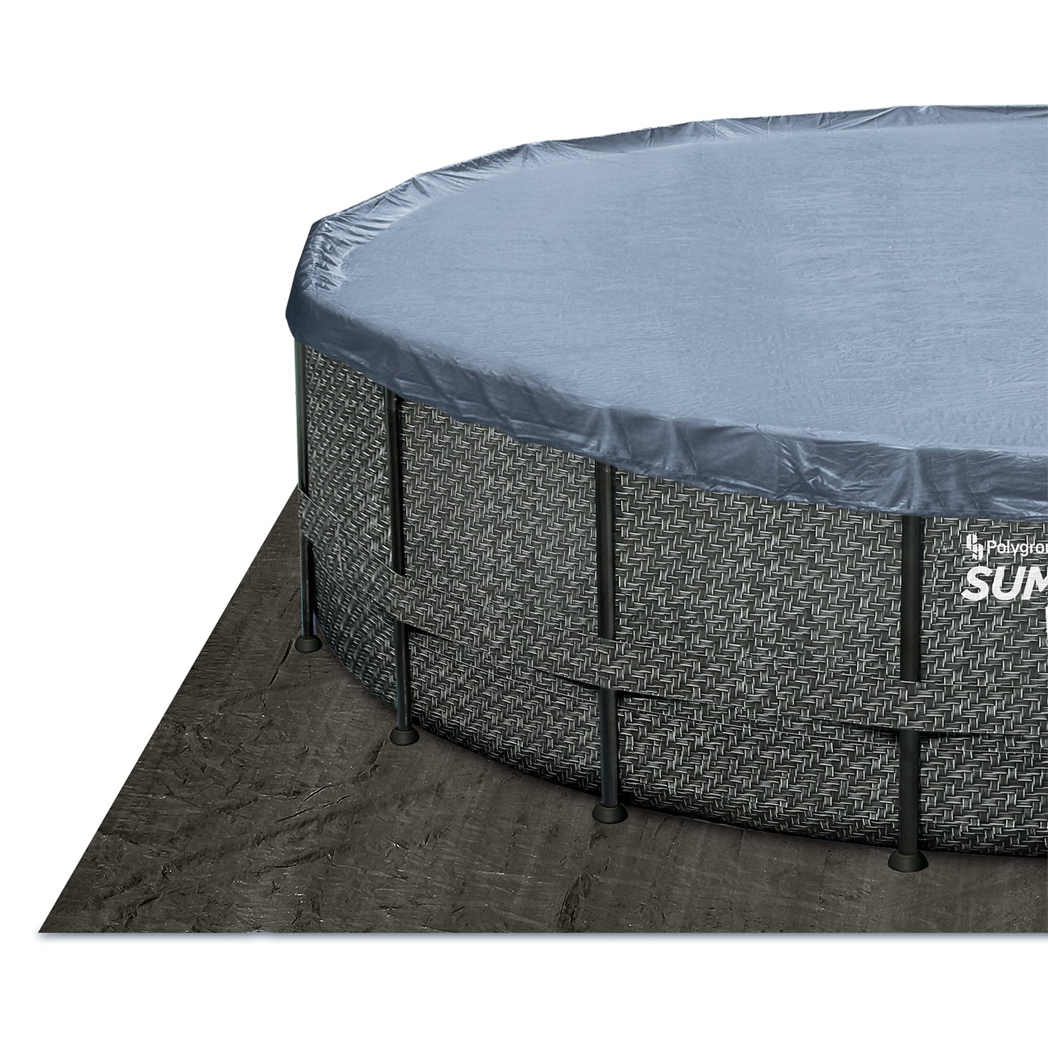Summer Waves Elite Rundpool Ø427x107 cm rattan grau