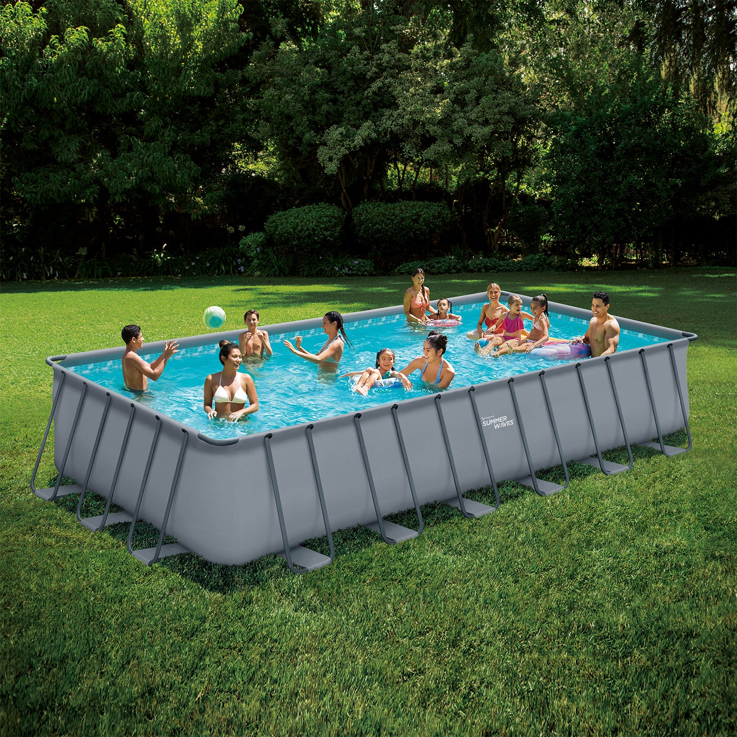 Summer Waves Elite Pool 732x366x132 cm anthrazit