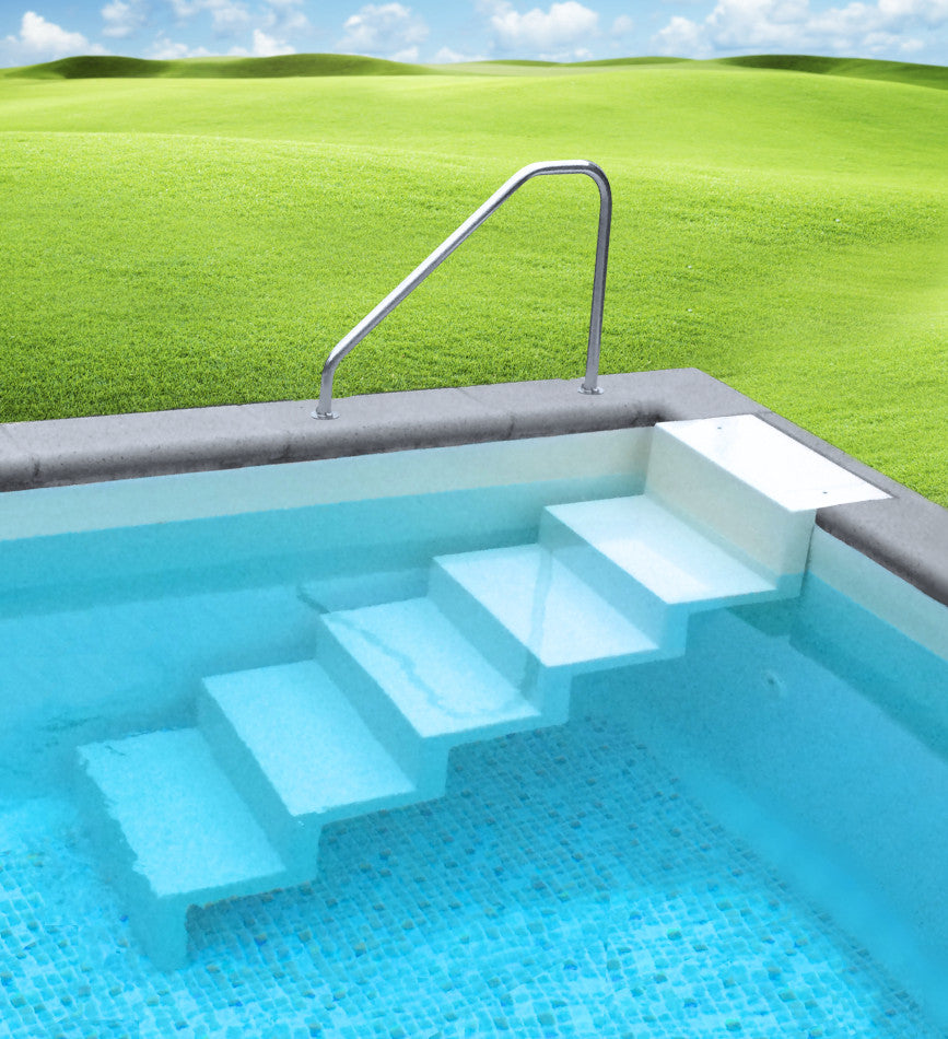 Treppe Eleganz 5-stufig | Randbefestigung lange Ausführung | 60 lang