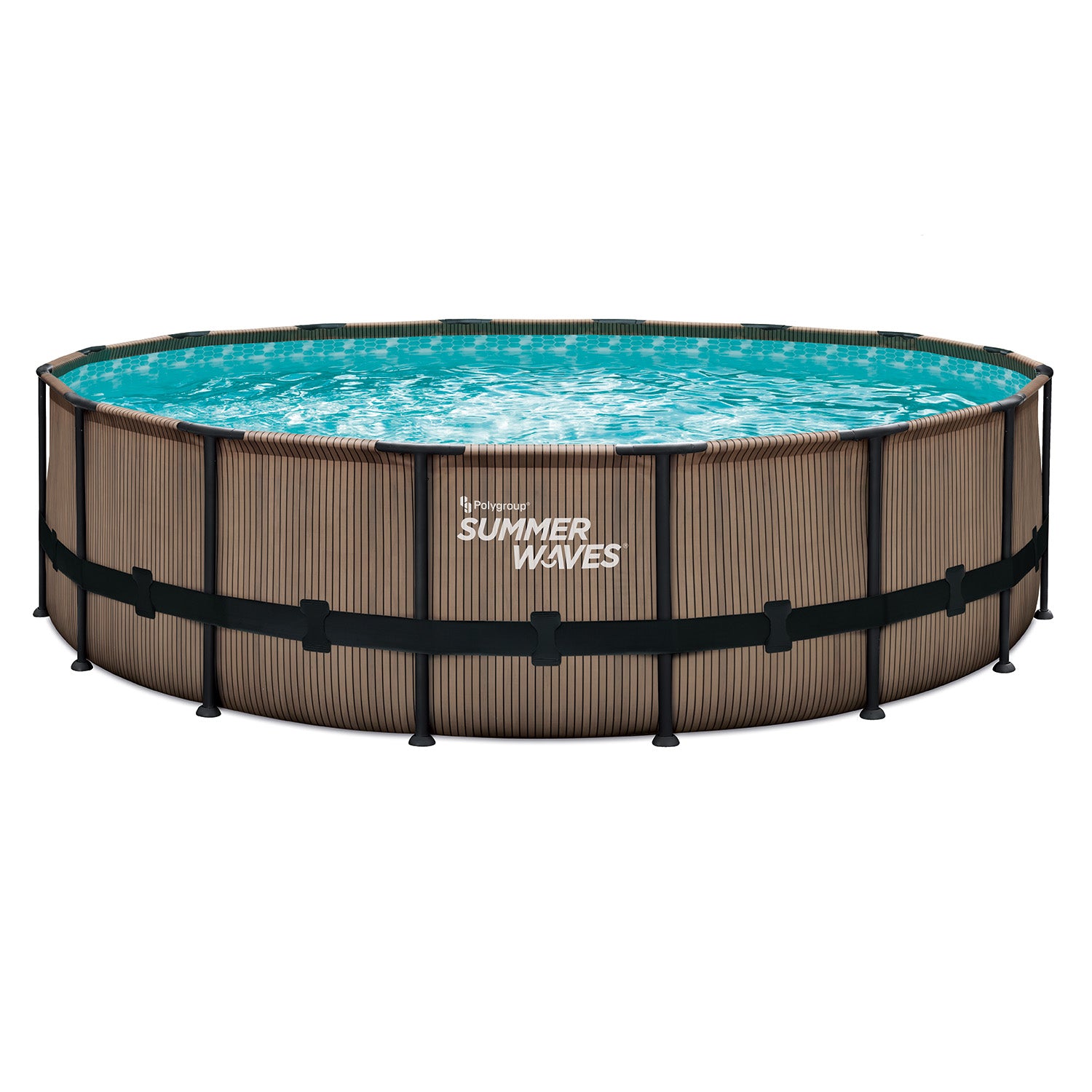Summer Waves Elite Pool Ø488x122 cm, teak