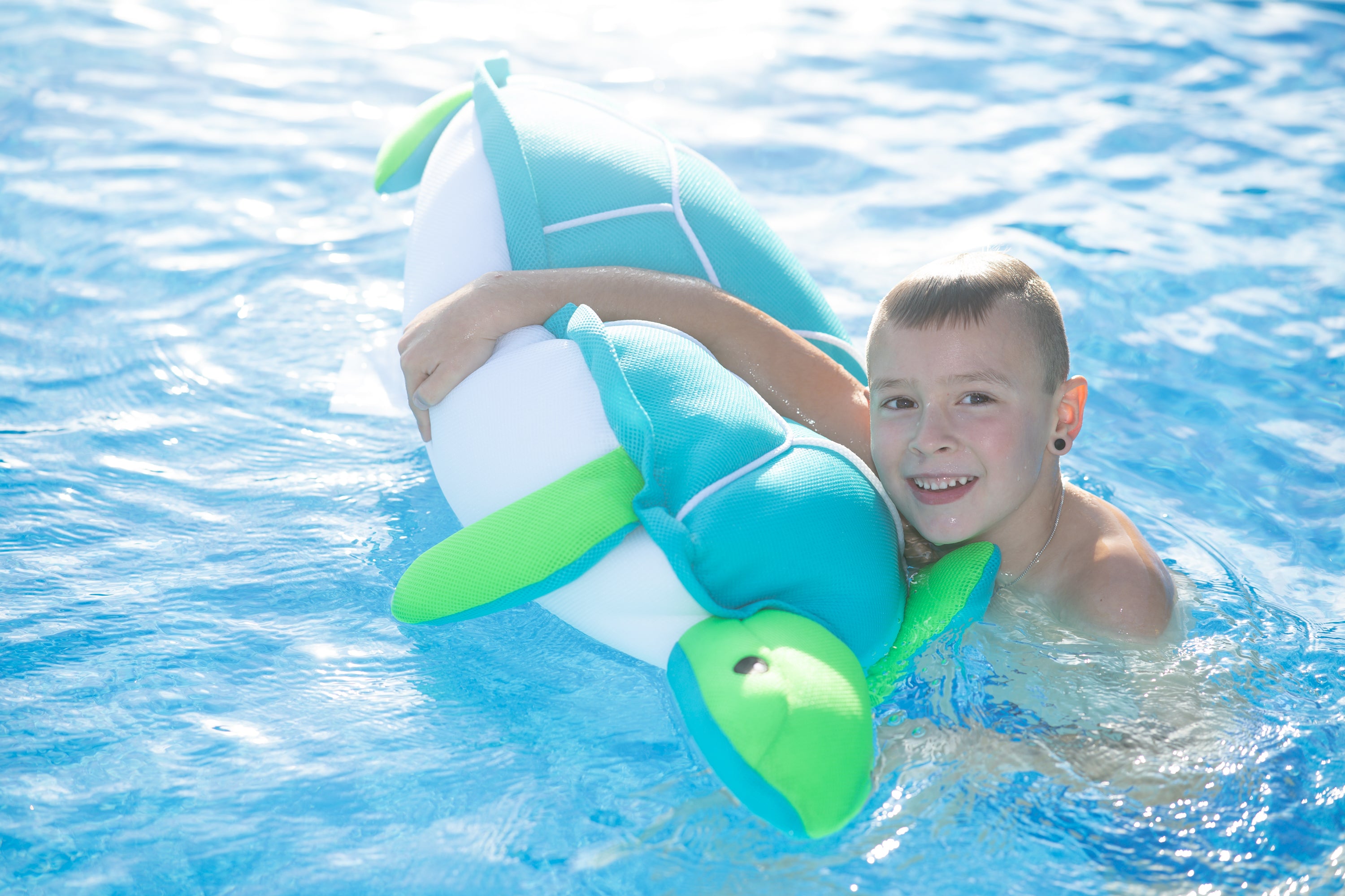 Westmann Pool Buddy Schildkröte blau