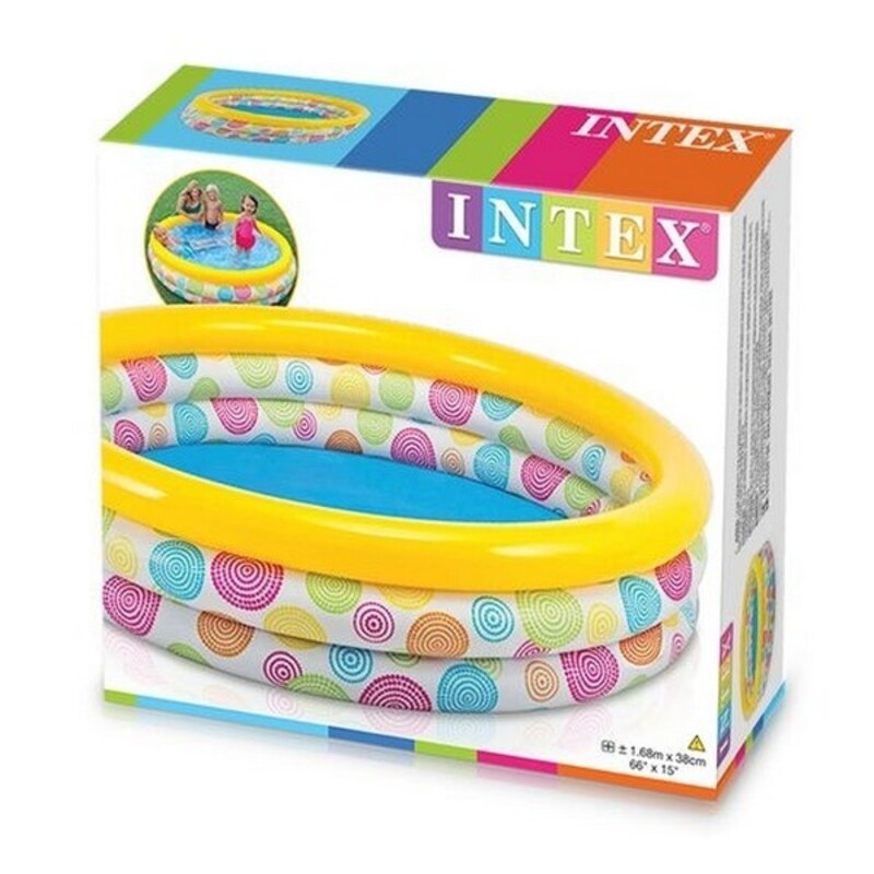 Kinderbecken Intex Rainbow (Ø 168 x 38 cm)