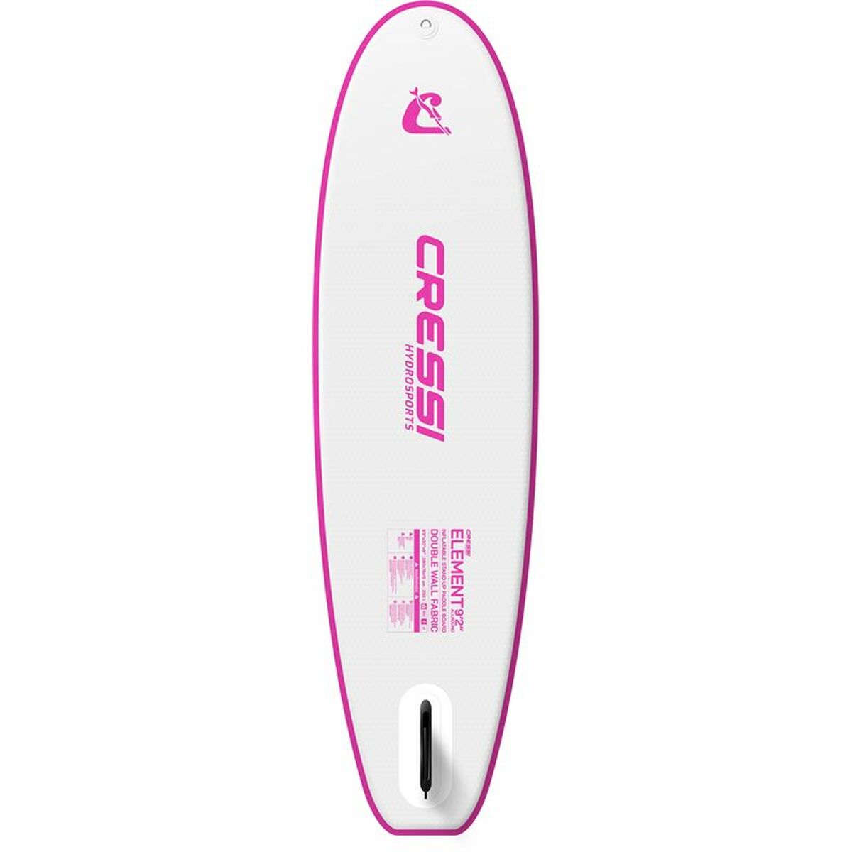 Stand Up Paddle Surf Board Element All Round Cressi-Sub 9,2" Weiß/Rosa