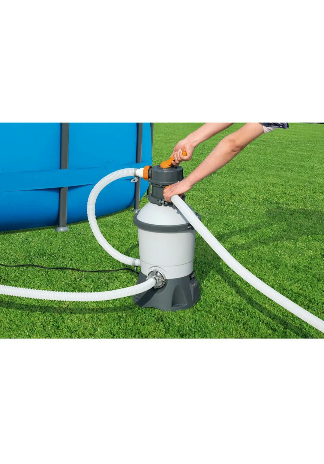 Bestway Flowclear Sandfilteranlage 3.028 l/h Pool Sandfilterpumpe 58515