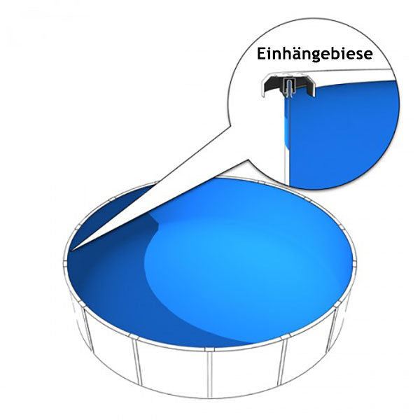 Poolfolie blau