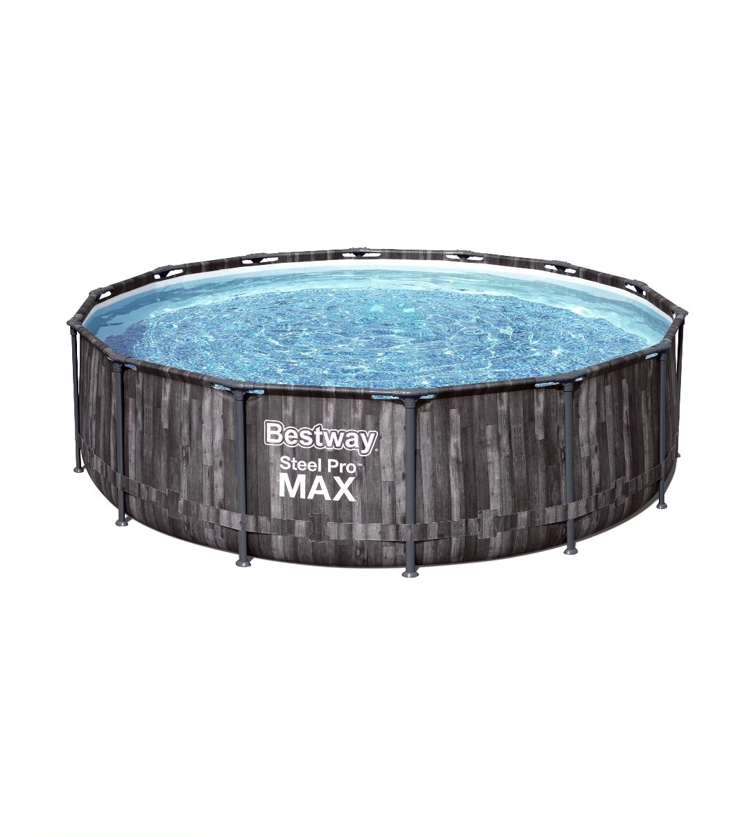 Bestway Steel Pro MAX™ Frame Pool Ersatzpool Ø 427x107cm Holz-Optik Mooreiche