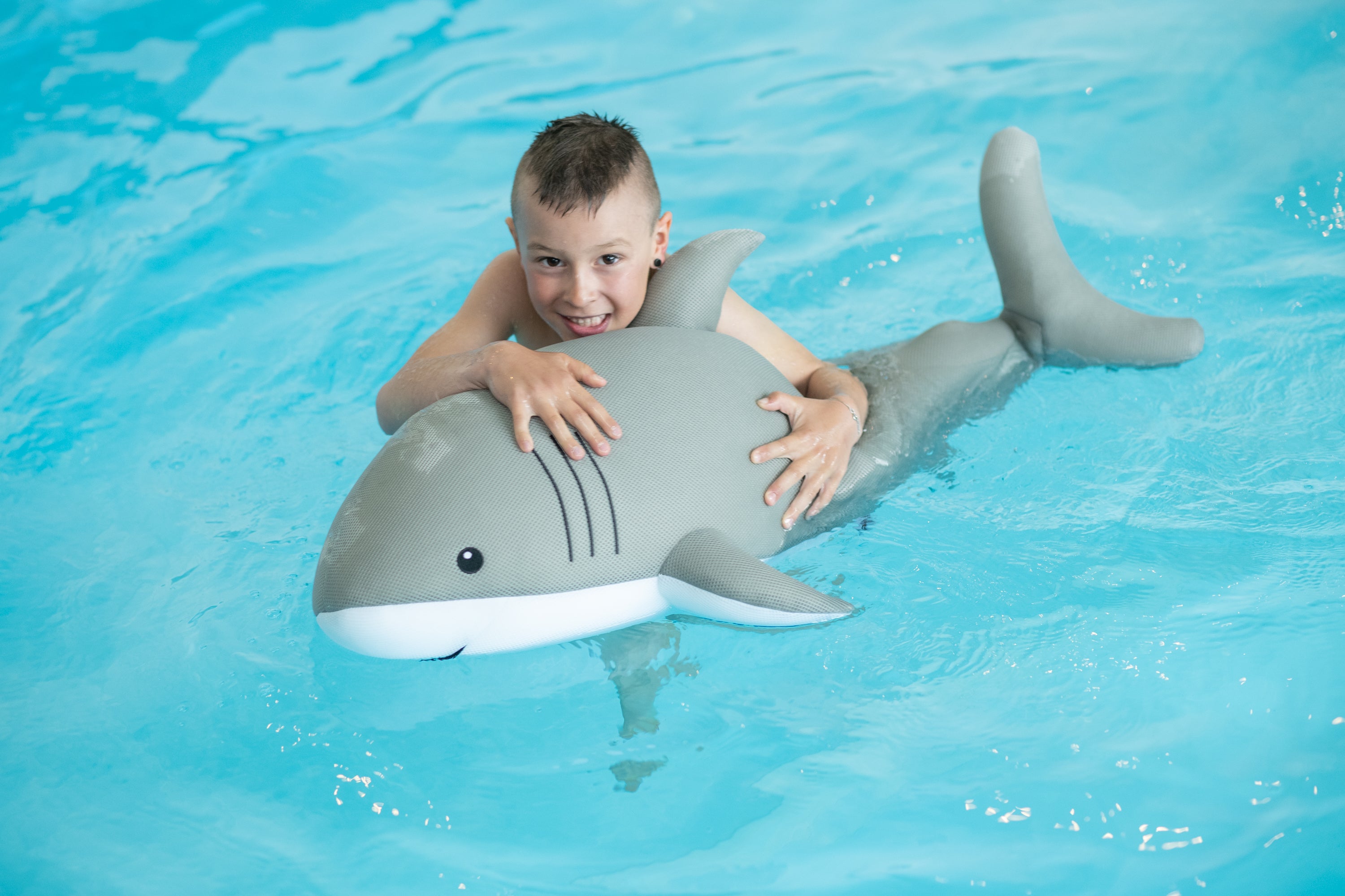 Westmann Pool Buddy Hai grau, weiss