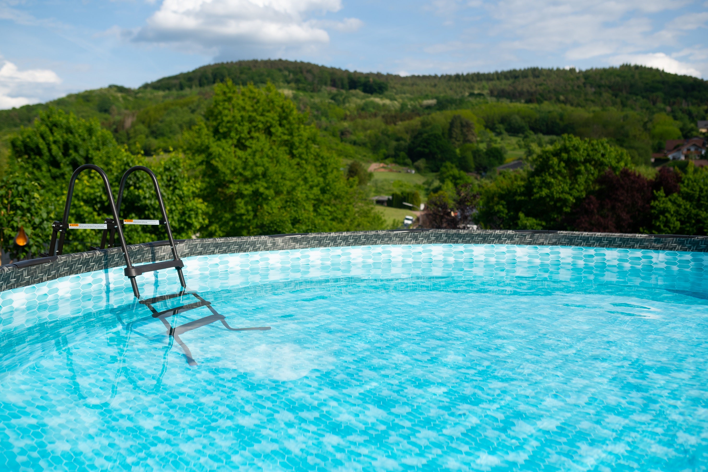 Summer Waves Elite Pool Ø488x122 cm, rattan grau