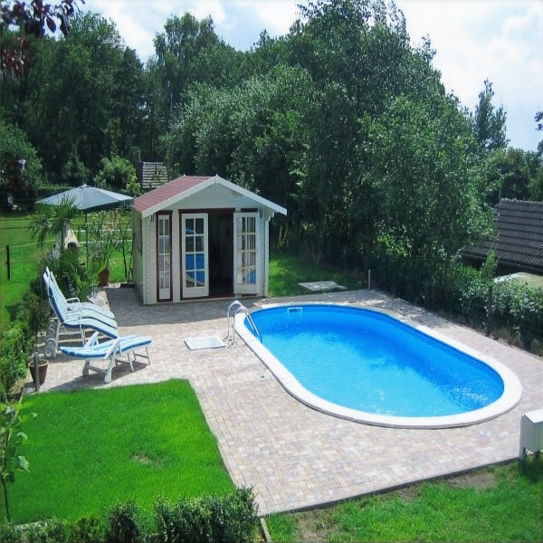 Stahlwandpool Set Paradise oval 4,50 x 3,00 x 1,35m