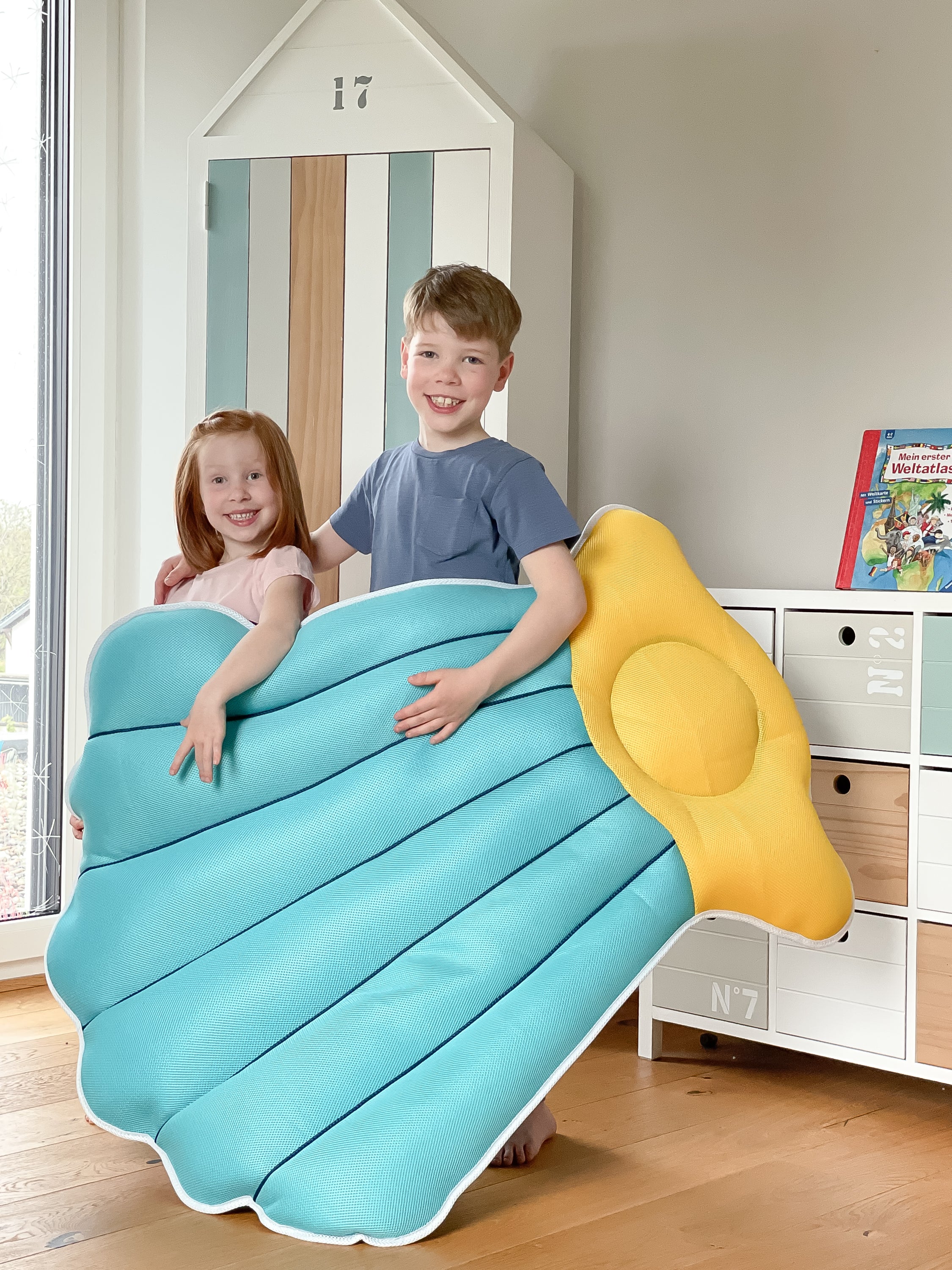 Westmann Pool Buddy Riesenmuschel türkis, orange