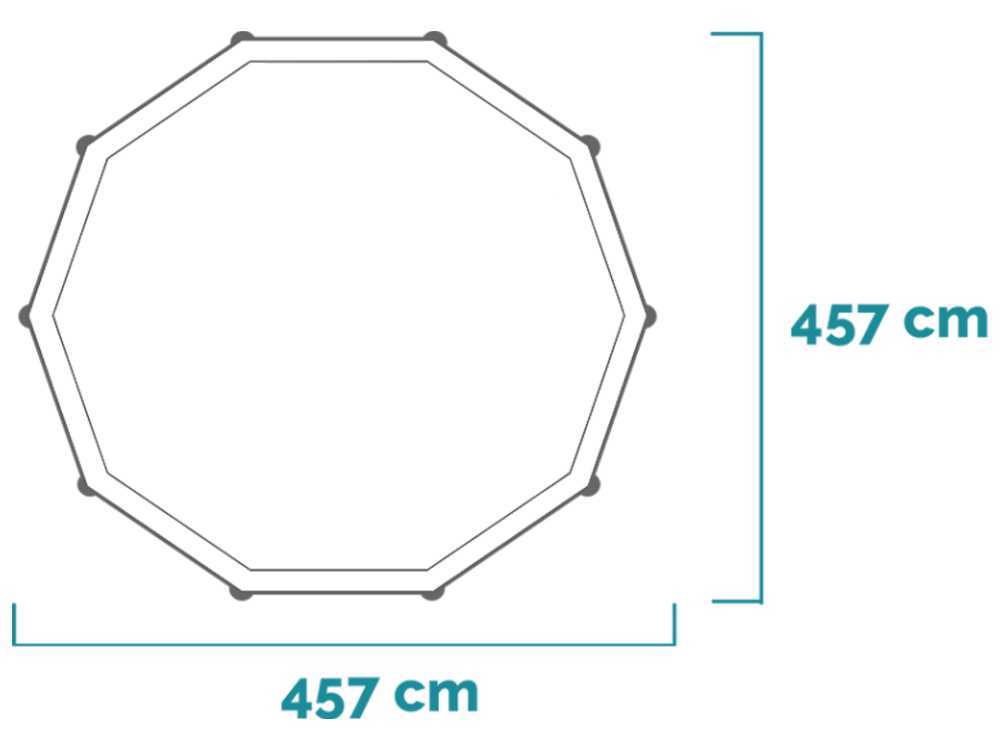 Intex Frame Pool Prism Greywood Ø 457 x 122 cm