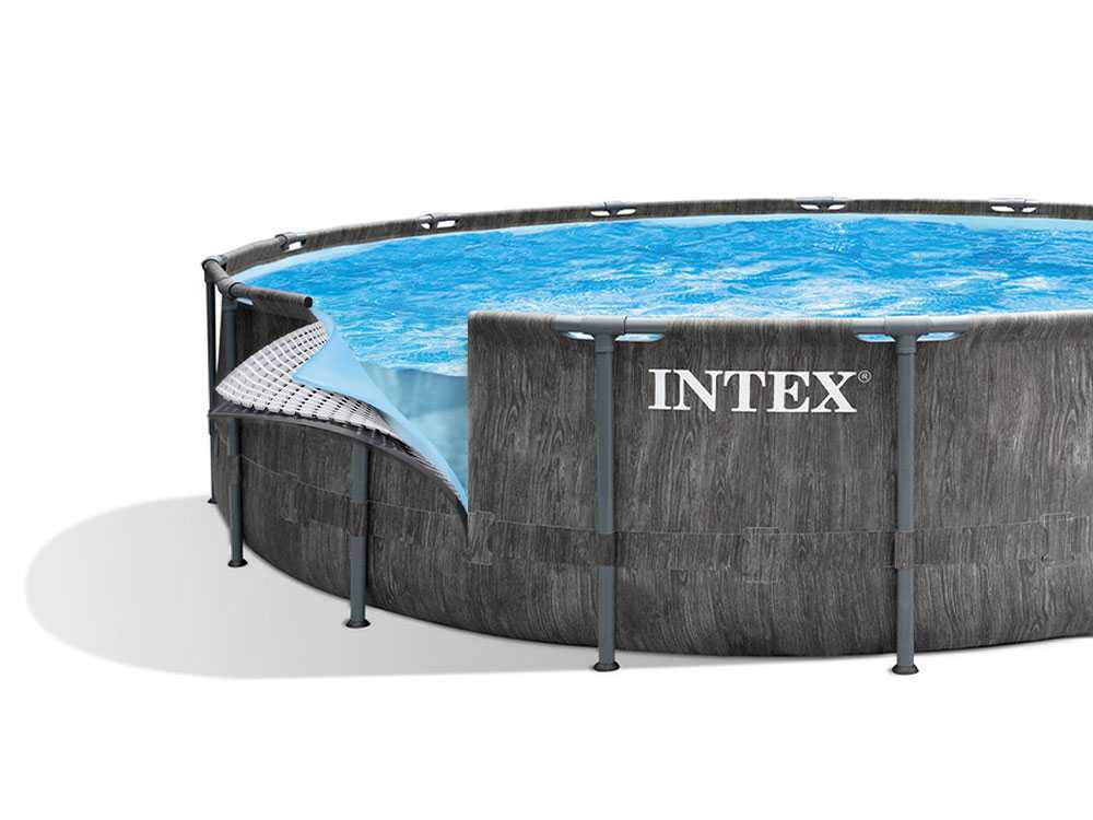 Intex Frame Pool Prism Greywood Ø 457 x 122 cm
