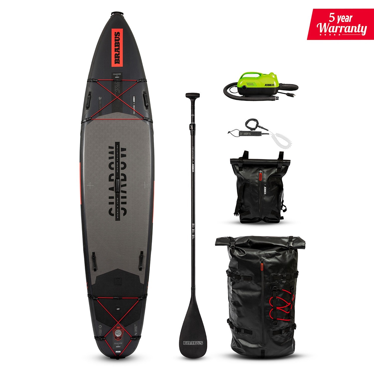 BRABUS x Jobe Shadow 11.6 Limited Edition Aufblasbares SUP Board Paket