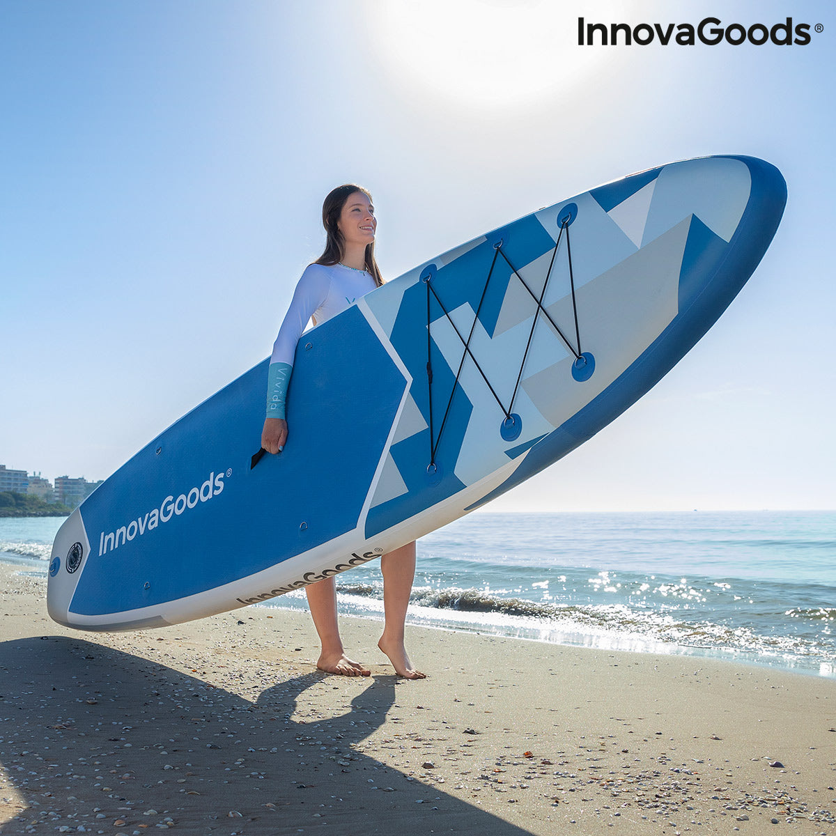 2 in 1 Aufblasbares Paddel-Board mit Sitz und Zubehör Kaddle InnovaGoods 10,5