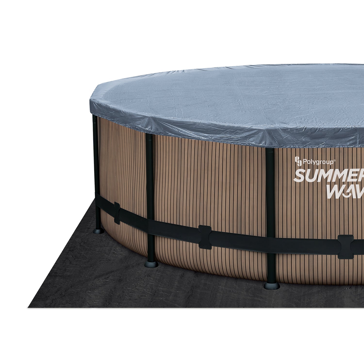 Summer Waves Elite Pool Ø488x122 cm, teak