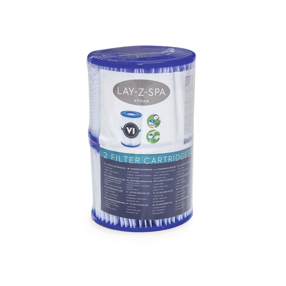 LAY-Z-SPA® Xtras Filterkartusche Gr. VI 10,6 x 8,0 cm, Doppelpack
