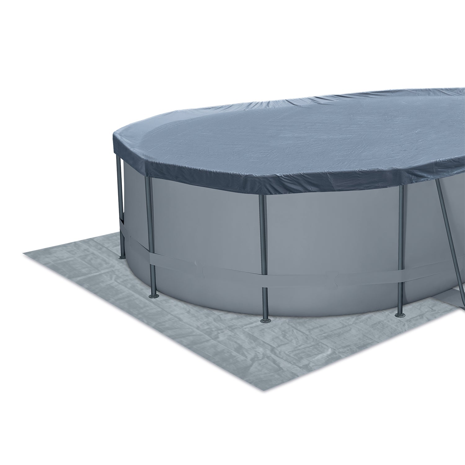 Summer Waves Active Pool Oval 610x366x122 cm anthrazit