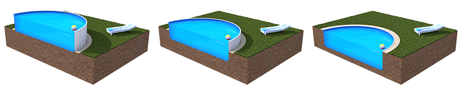 Stahlwandpool Paradise 4,50x1,50m Rundpool inkl. Einbauskimmer