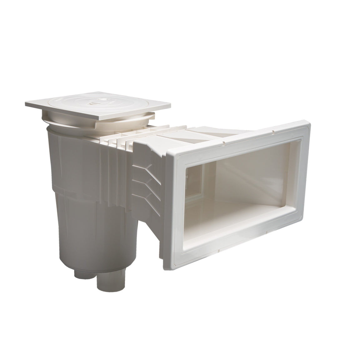 Thermo-Schwimmbecken Rechteckpool 600 x 300 x 150 cm | Treppe Oblique links